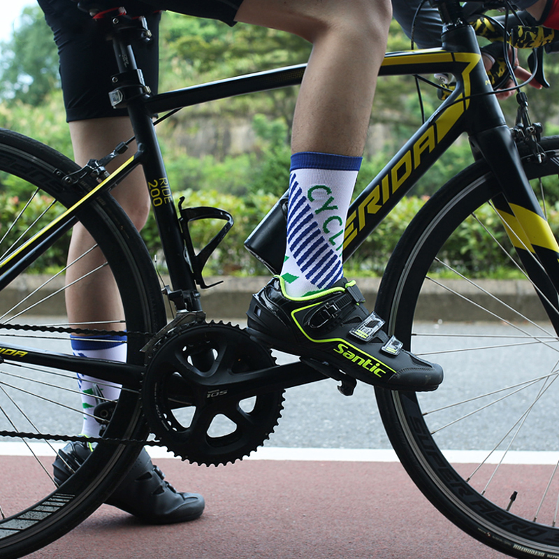 Calcetines de jacquard de nailon a presión para ciclismo al aire libre